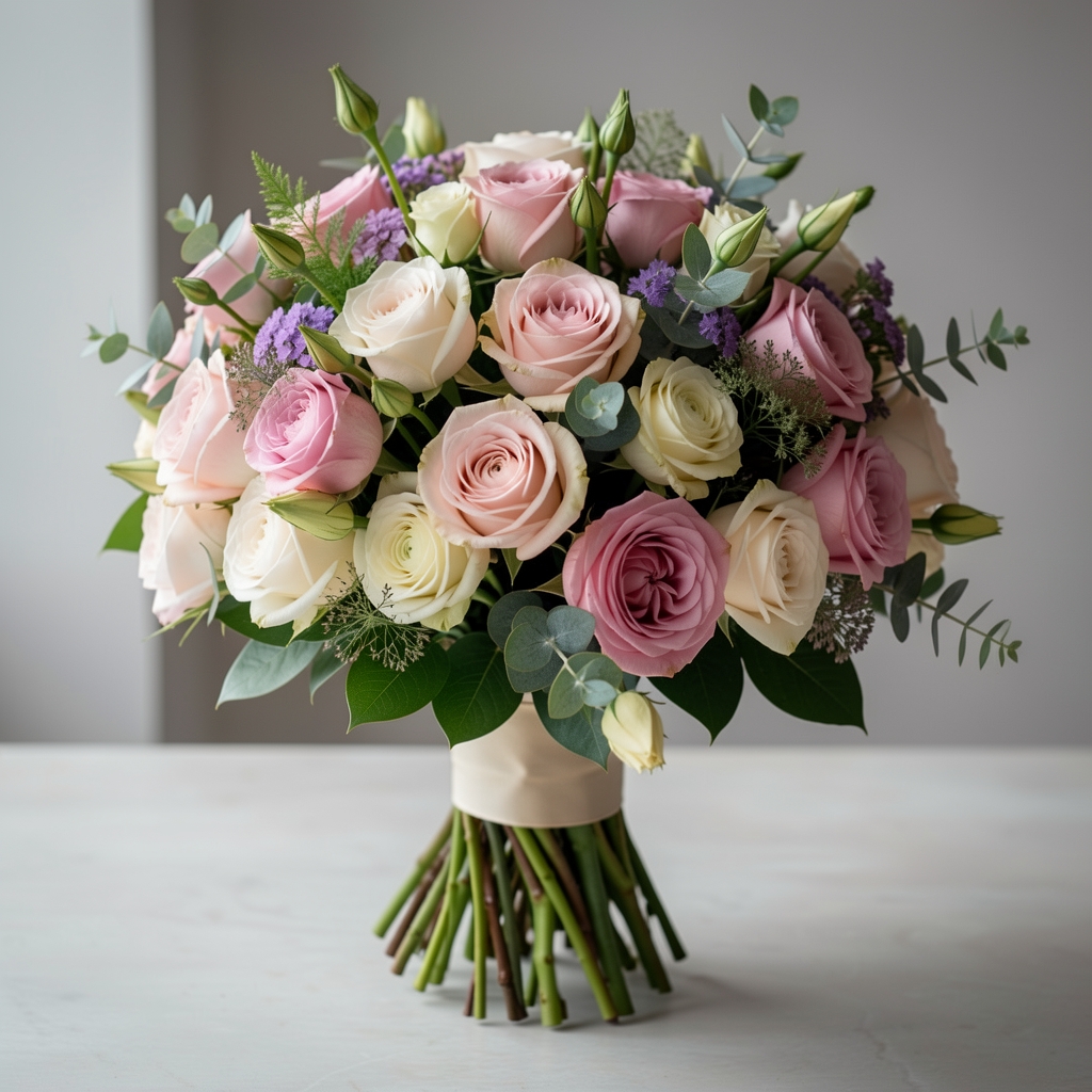 Bouquet d'épinards frais, brocolis et chou kale disposés dans un panier en osier